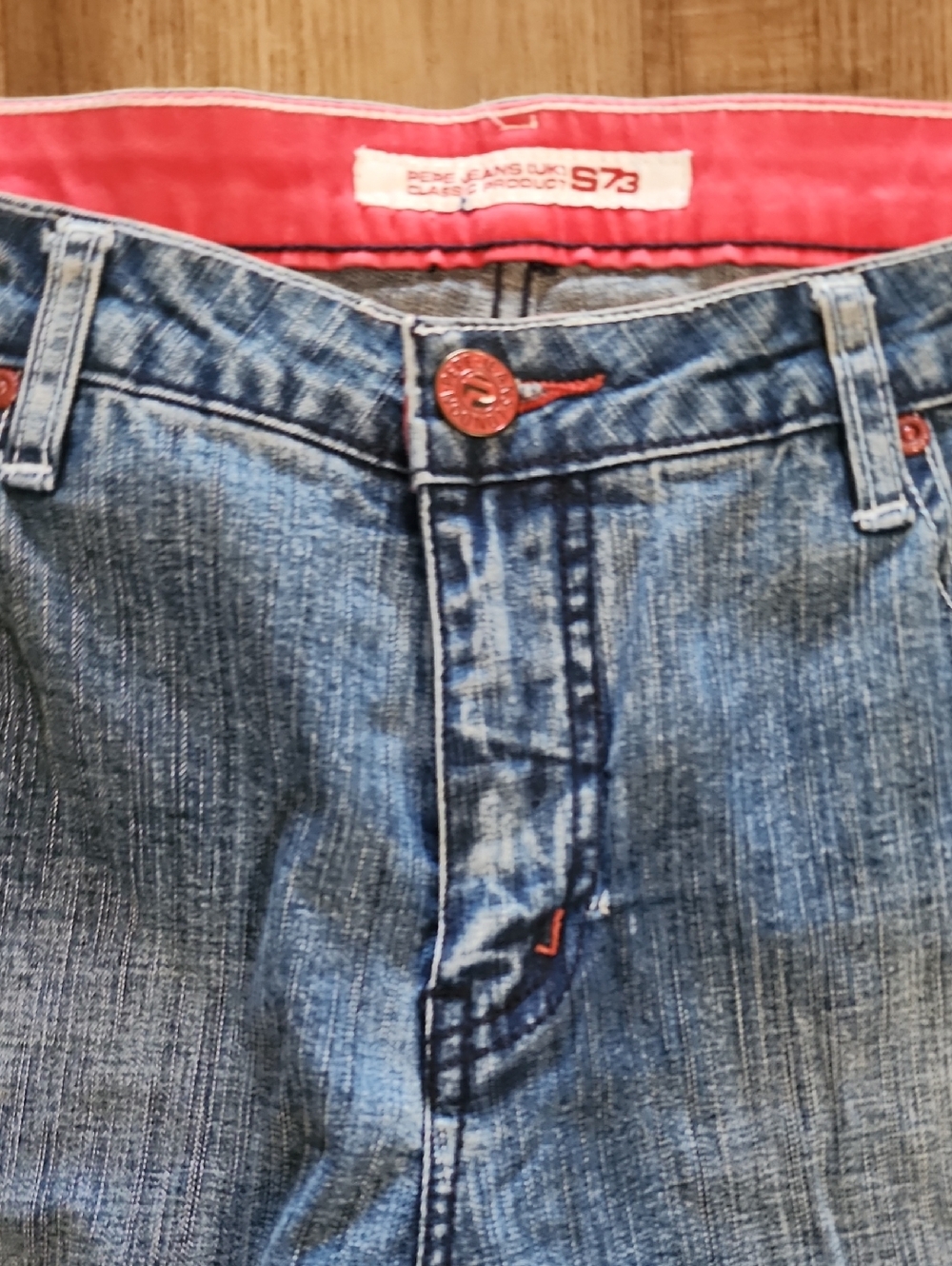 Pepe Jeans London Low Rise Embroidered Hem Y2K Denim Jeans - Picture 9 of 16